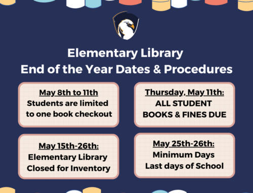 End of the Year Library Dates and Procedures.